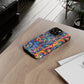 Psychedelic Visions Colorful Art iPhone Case - Tough Cases with Vibrant Abstract Design