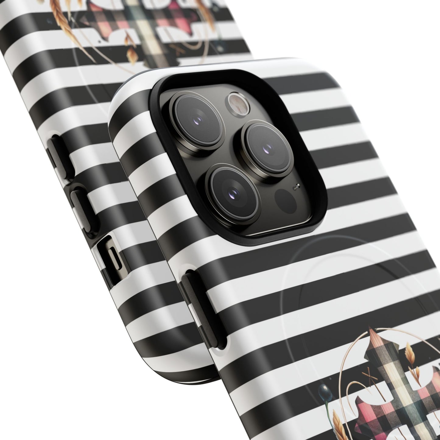Striped in His Glory iPhone Case, Tough Magnetic Phone Protector, MagSafe iPhone Cover, Durable Case for Everyday Use, Gift for Nature Lovers, Vibrant Design.