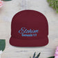 Teal Embroidery 'ELOHIM, GENESIS 1:1' Flat Bill Snapback Hat, Stylish Cap for Everyday Wear, Church Events, Gift for Him/Her, Streetwear Accessory, Casual Fashion