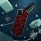 Velvet Petal Noir Floral Petal Clear Impact-Resistant iPhone and Samsung Case.