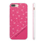 Personalized Pink Bow Coquette Slim Flexi iPhone and Samsung Cases — Custom Name or Affirmation