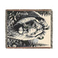 Lion Illustration Tapestry Woven Blanket