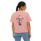 Faith and Floral Cross Women's Comfort Colors Boxy Tee