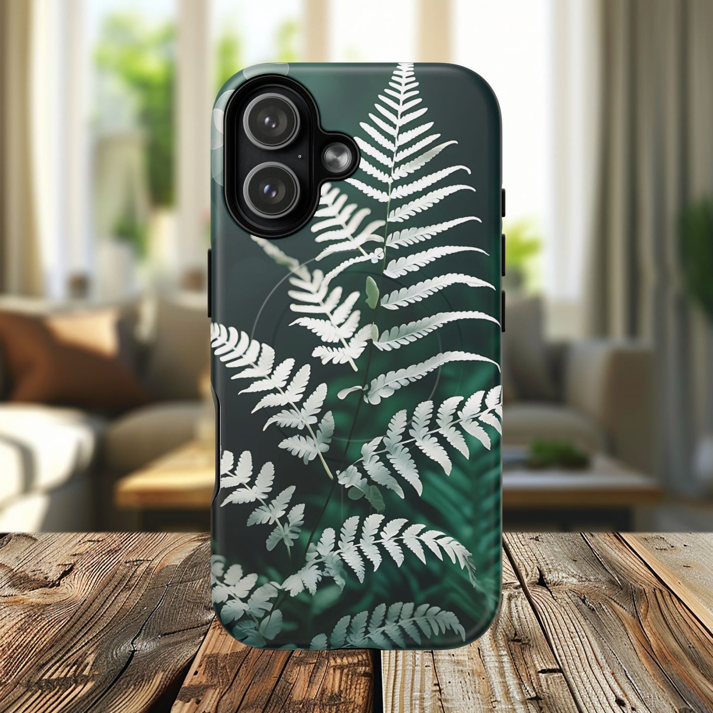 Elegant Fern Design Phone Case, Tough iPhone Cover, Nature Lover Gift, Botanical Phone Protector, Eco-Friendly Accessory