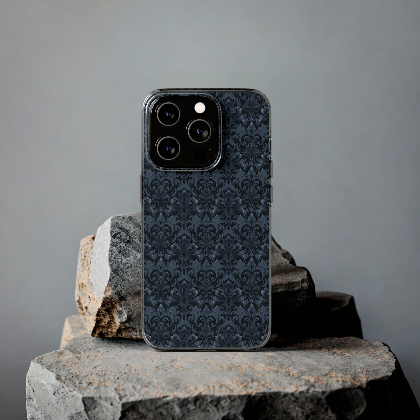 Opulent Dusk Clear Silicone iPhone Cases