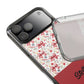 Personalized Rosette Coquette Floral Bow Clear iPhone, Samsung Cases — Custom Name Phone Cover