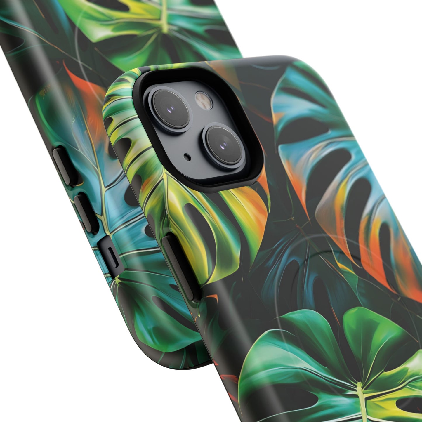 Tropical Leaf Phone Case | Tough Magnetic Cases, iPhone Accessories, Gift for Him/Her, Phone Protection, Summer Style, Trendy Design