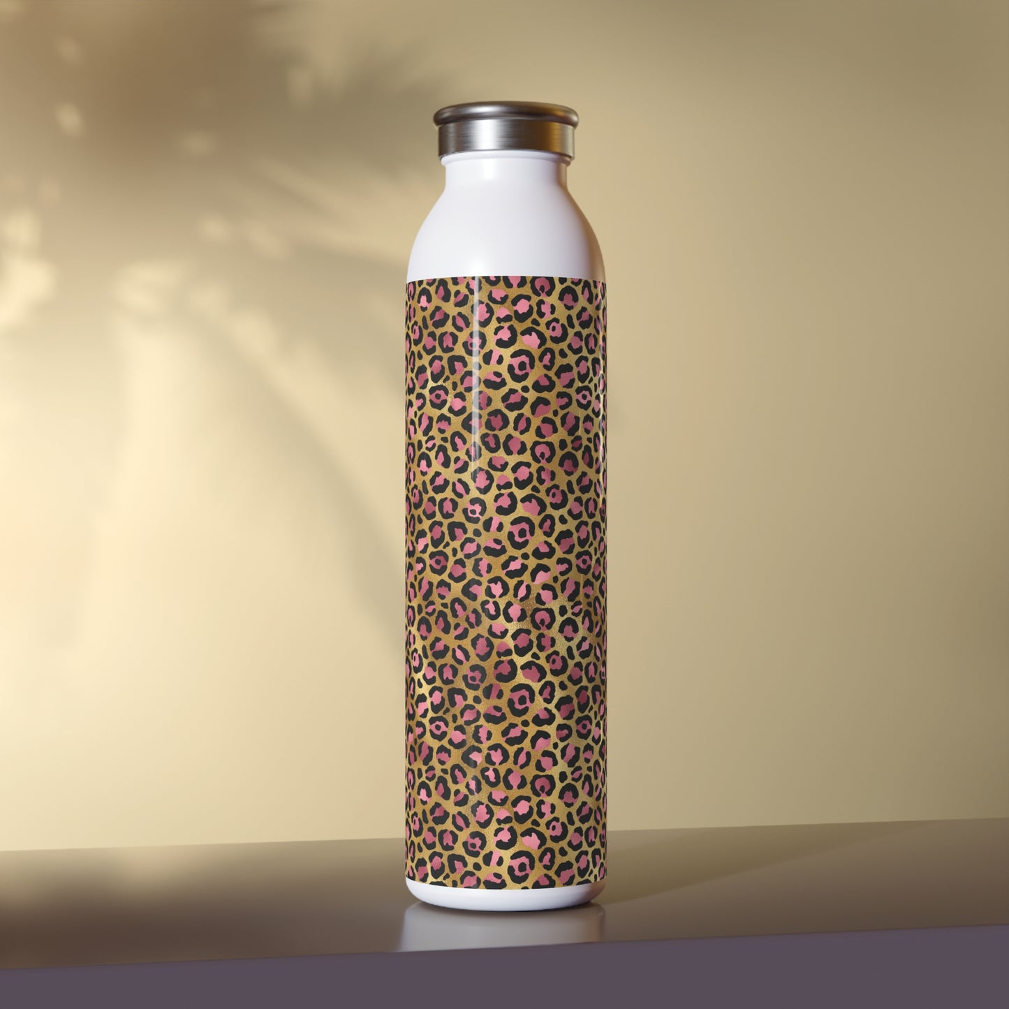 Leopard Luxe Slim Water Bottle