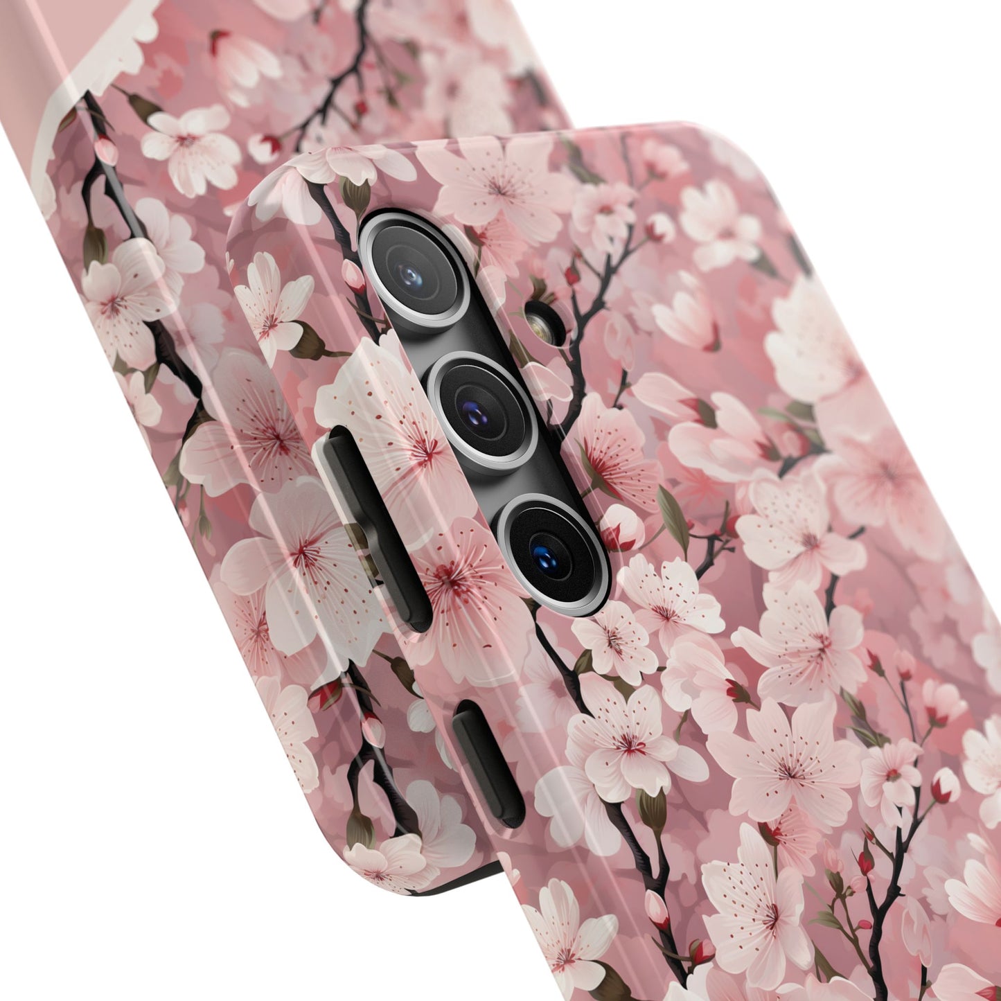 Personalized Cherry Blossom iPhone and Samsung Tough Phone Cases