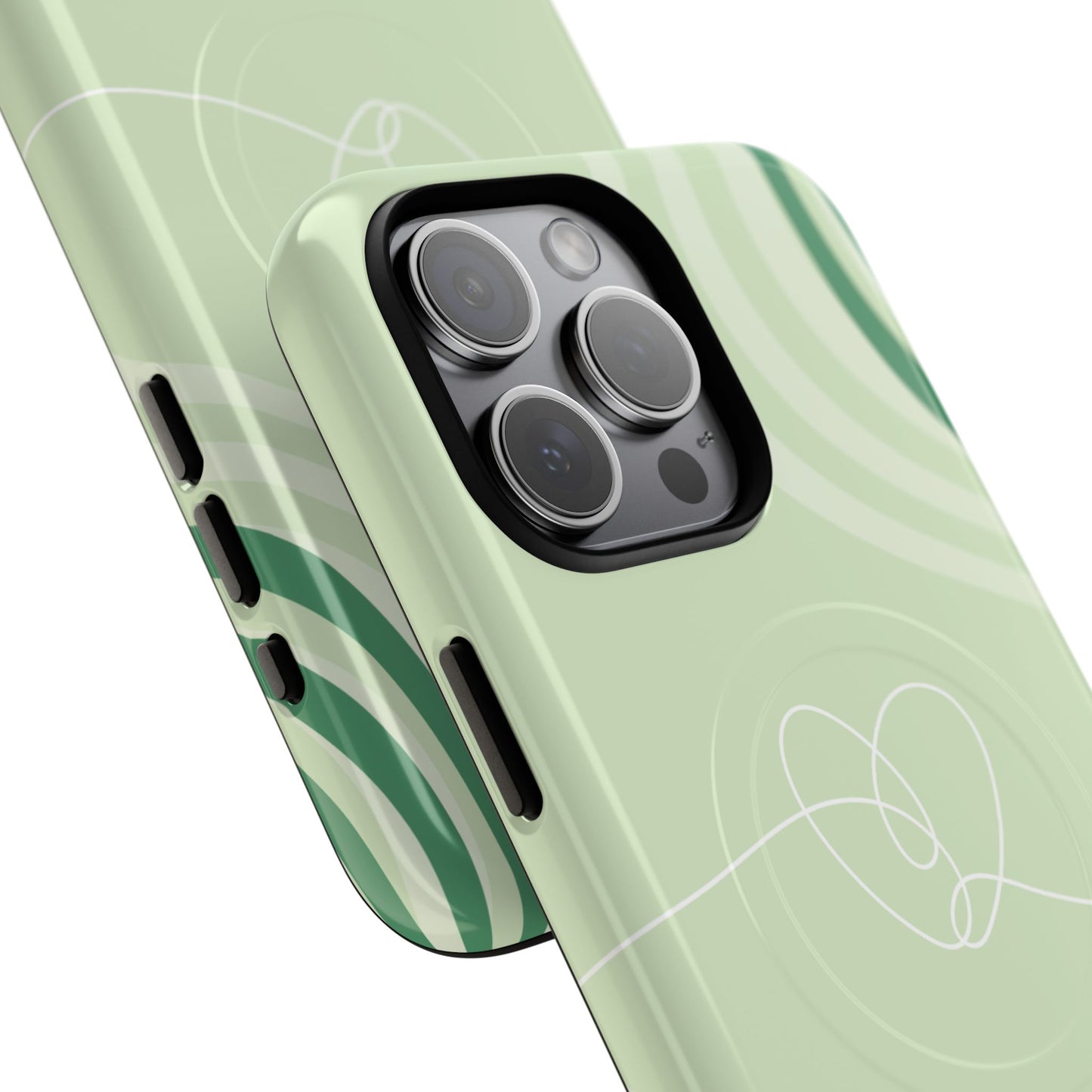 Loving Lines Tough iPhone Magnetic Cases, Eco-Friendly Gift, Birthday Present, iPhone 14, iPhone 15, iPhone 16, Pro, Pro Max, Plus MagSafe Protection Case.