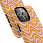 Stylish Tough Magnetic Case for Your iPhone - Trendy Wave Design, Durable Protector, Gift for Her, Cool Tech Accessory, Unique iPhone Cover, Magsafe iPhone Cover.