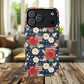 Liberty in Bloom Tough iPhone Magnetic Case, Floral Design, Gift for Moms, Gift for Dads,  iPhone Accessories, Patriotic iPhone Accessory.