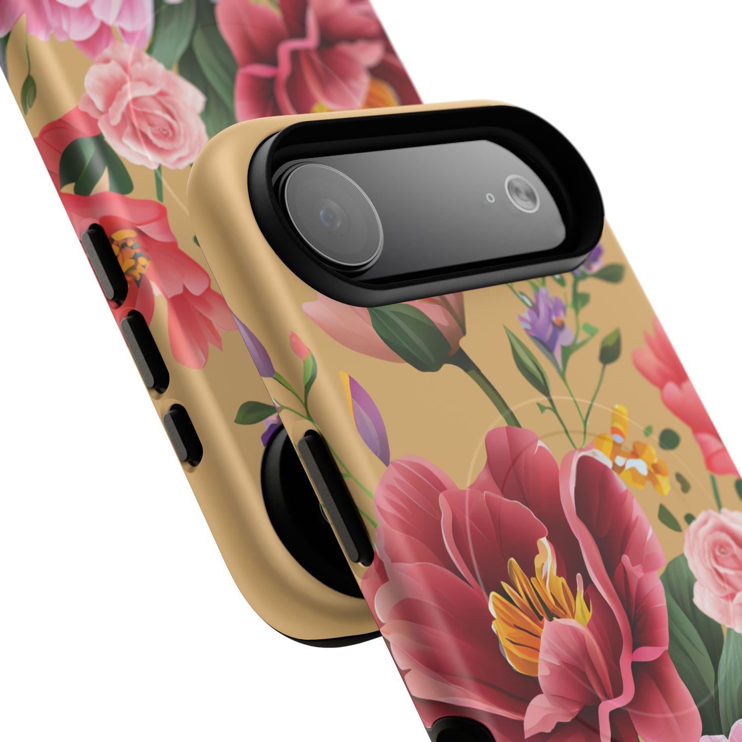 Sunset Botanica Tough iPhone Magnetic Case, Gifts for Her, MagSafe® iPhone® Tough Case, iPhone 13, 14, iPhone 15, iPhone 16, 17, Pro, Pro Max, Plus.