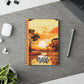 Sunset Serenity Wirobound Notebook, Notebook for Journaling, Sketching, Travel Journal, Gift for Nature Lovers, Eco-Friendly