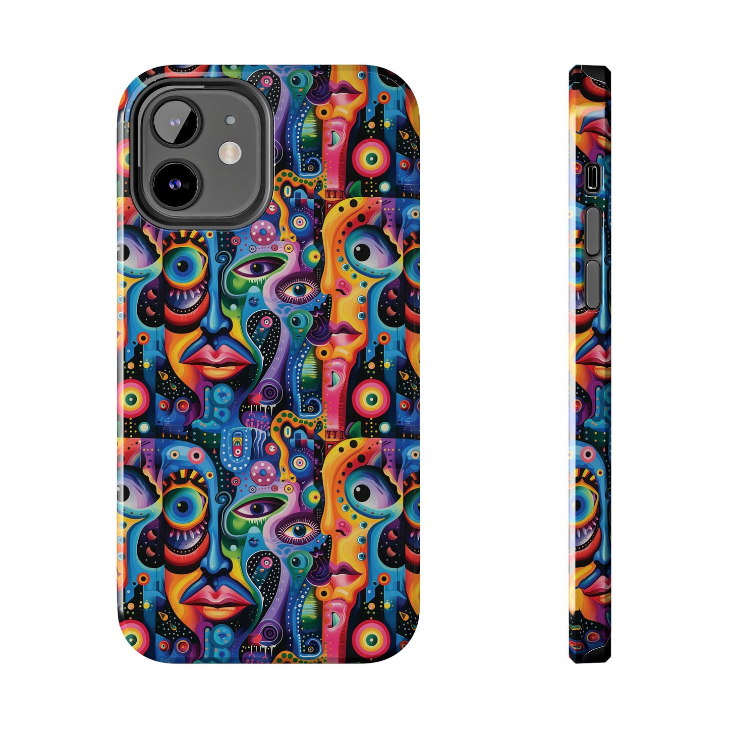 Psychedelic Visions Vibrant Art iPhone and Samsung Phone Case - Stylish Tough Case for Artists & Creatives.