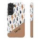 Personalized Whispering Feathers Tough Case — Dark Feather Protective Phone Case for Samsung & Google