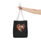 Patched Heart Tote Bag