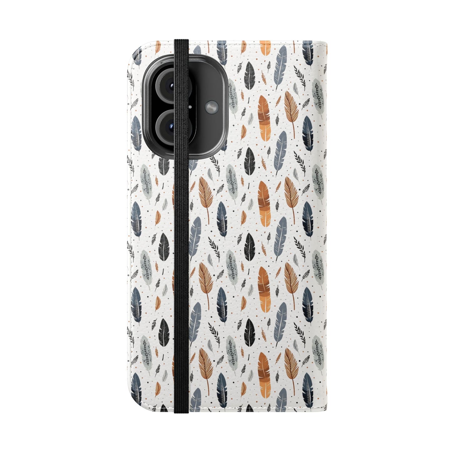 Whispering Feathers iPhone and Samsung Flip Cases