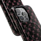 Coquette Chic Bow-Patterned Tough Magnetic iPhone Case, Stylish Gift for Her, Protective iPhone Cover, Trendy Accessory, iPhone Birthday Gift, Fashionable Tech