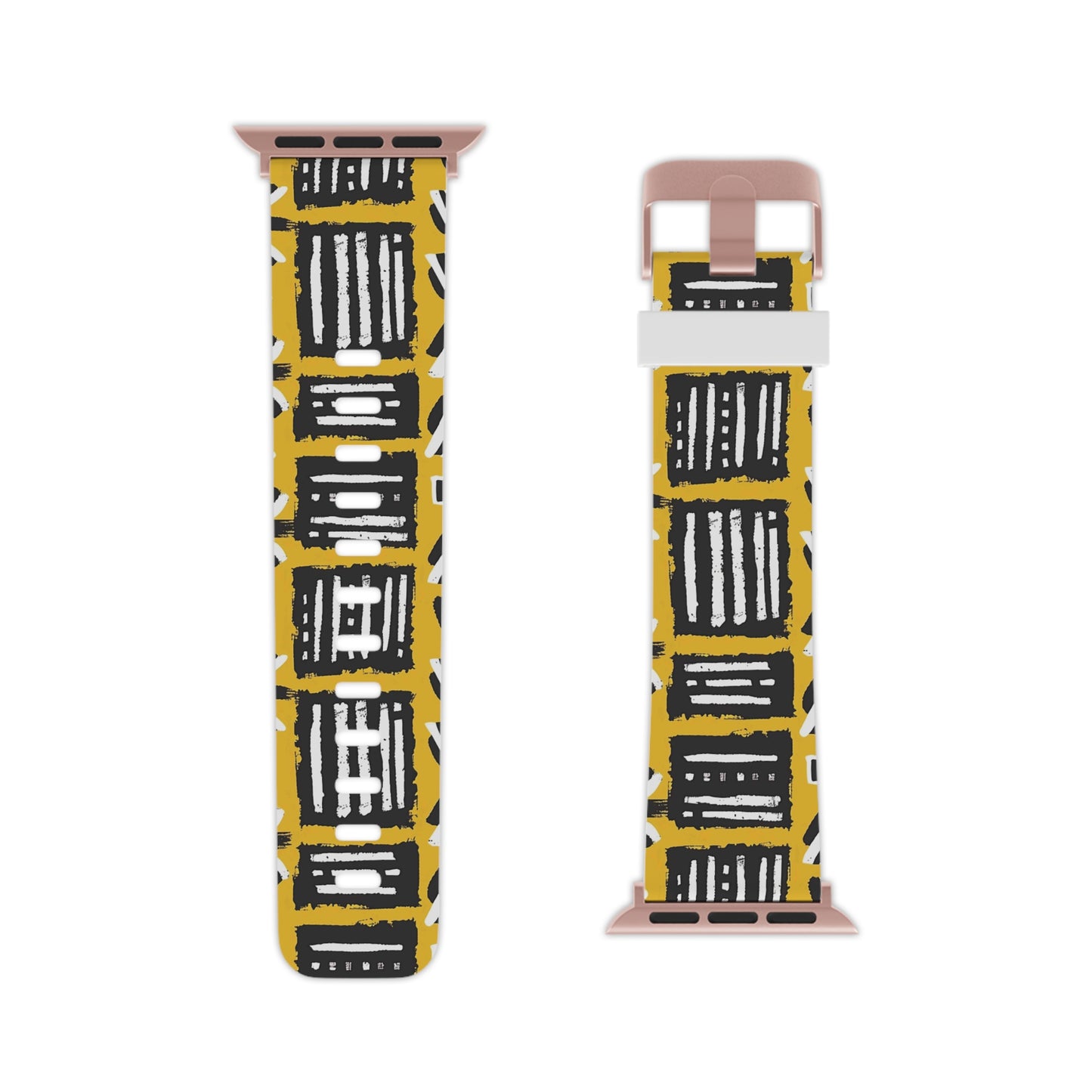 Tribal Vibes Stylish Apple Watch Band – Modern Geometric Design.