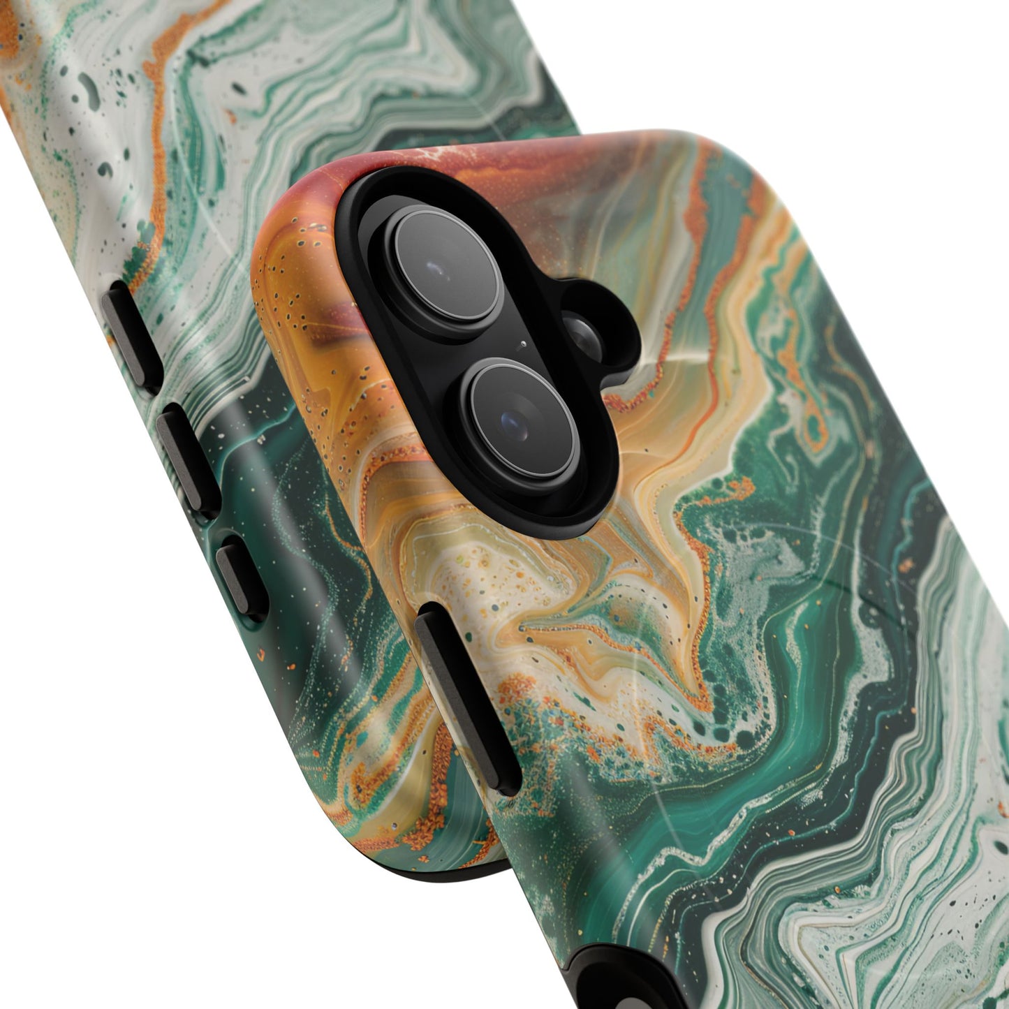 Stylish Tough Acrylic Magnetic iPhone Cases for Everyday Protection, Marble Design, Unique Gifts for Tech Lovers, Holiday Essentials