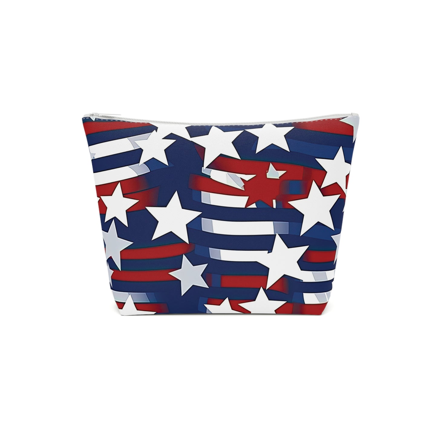 Patriotic Waves Cotton Cosmetic Bag