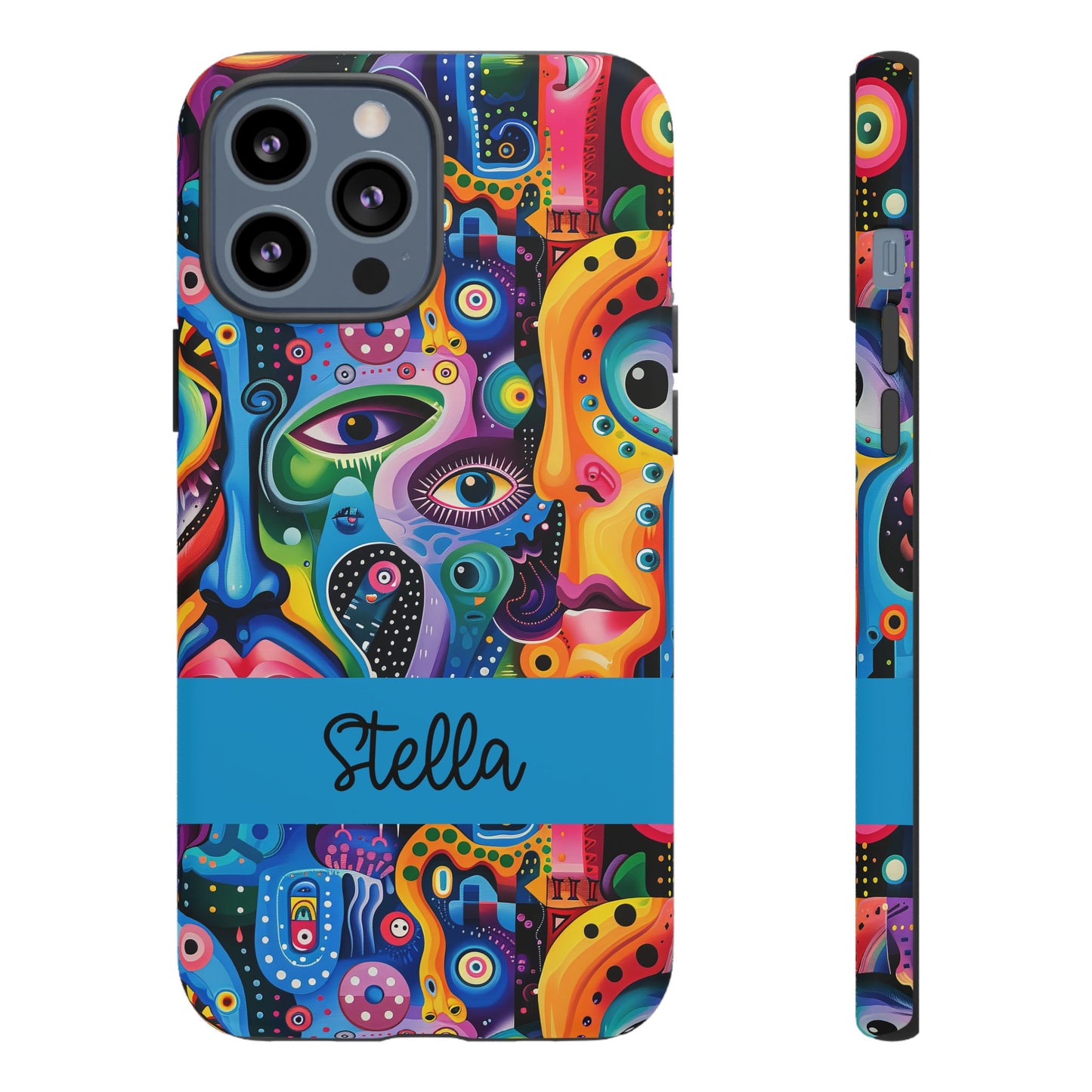 Psychedelic Visions Vibrant Samsung, iPhone and Google Pixel Phone Cases - Colorful Artistic Design
