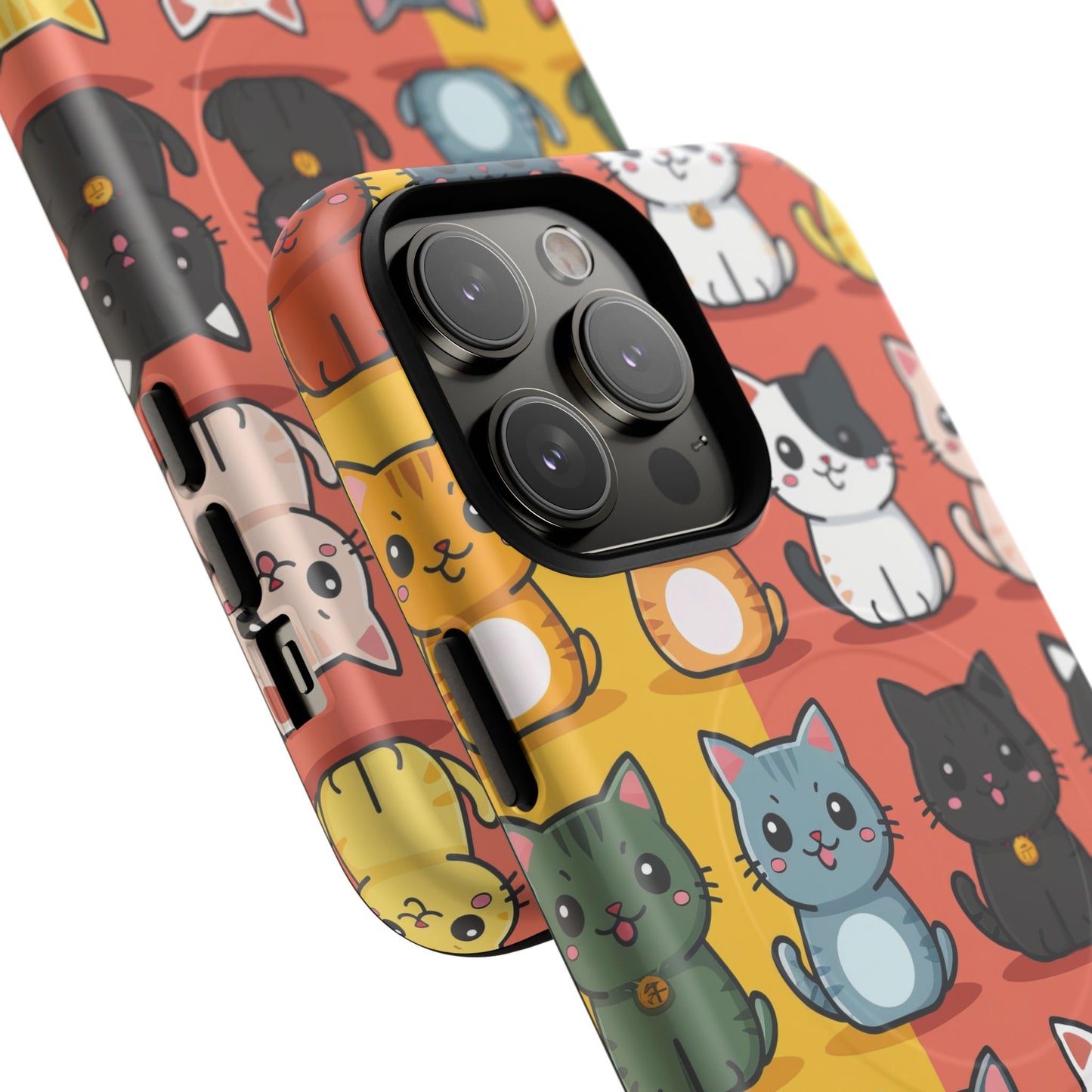 Cute Cat Magnetic Phone Cases for Pet Lovers, Durable Cases, Animal Design, Fun Gift, Unique Accessories