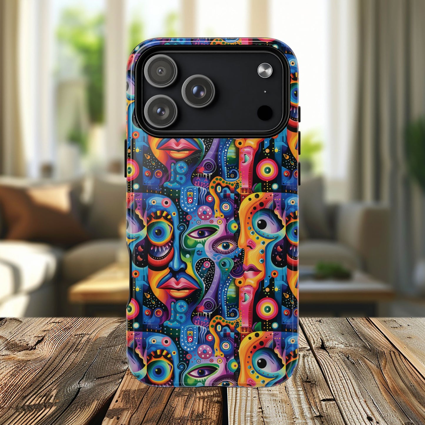 Psychedelic Visions Tough iPhone Magnetic Case - Unique Art iPhone Cover
