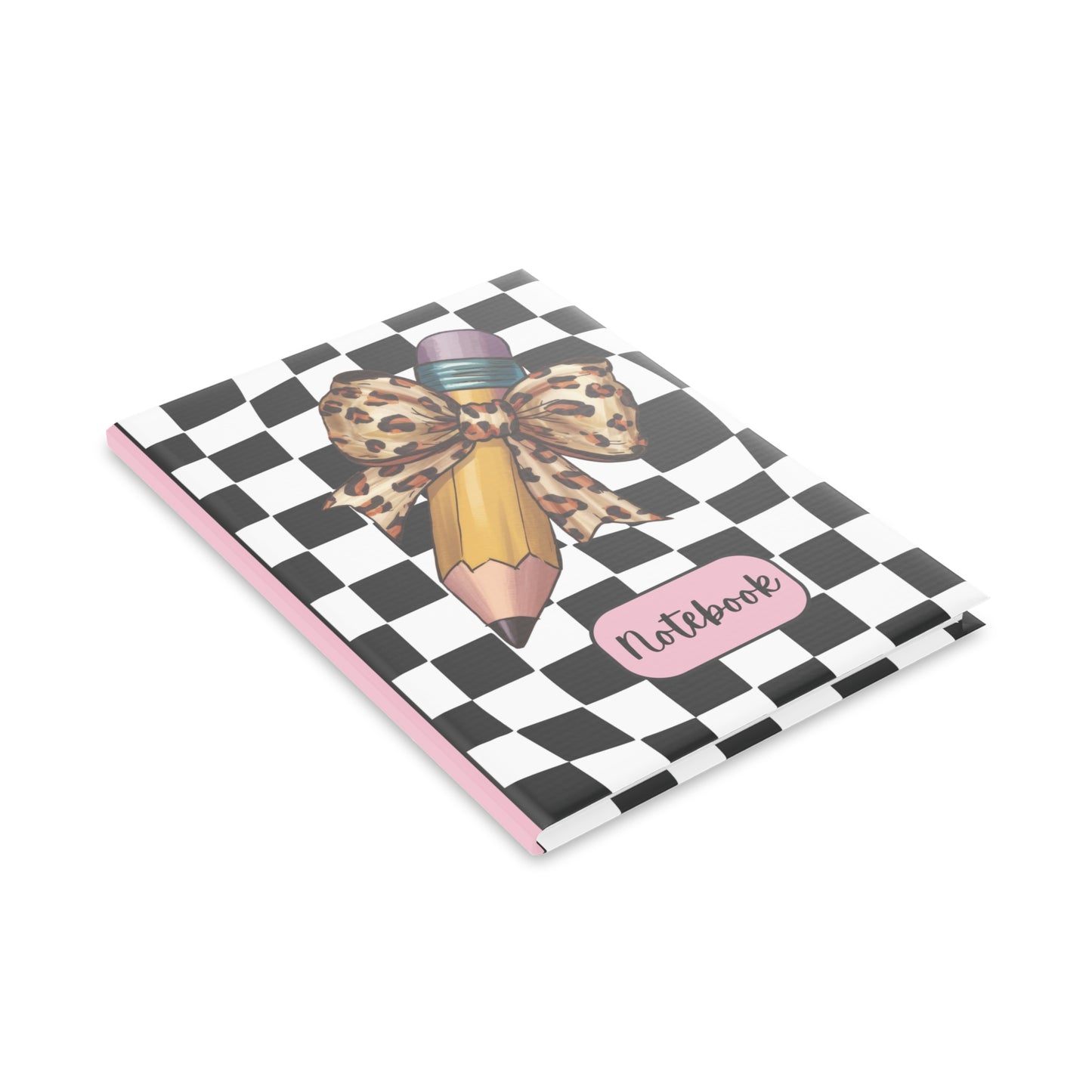 Wild Style Checkered Hardcover Notebook with Puffy Covers (PY)