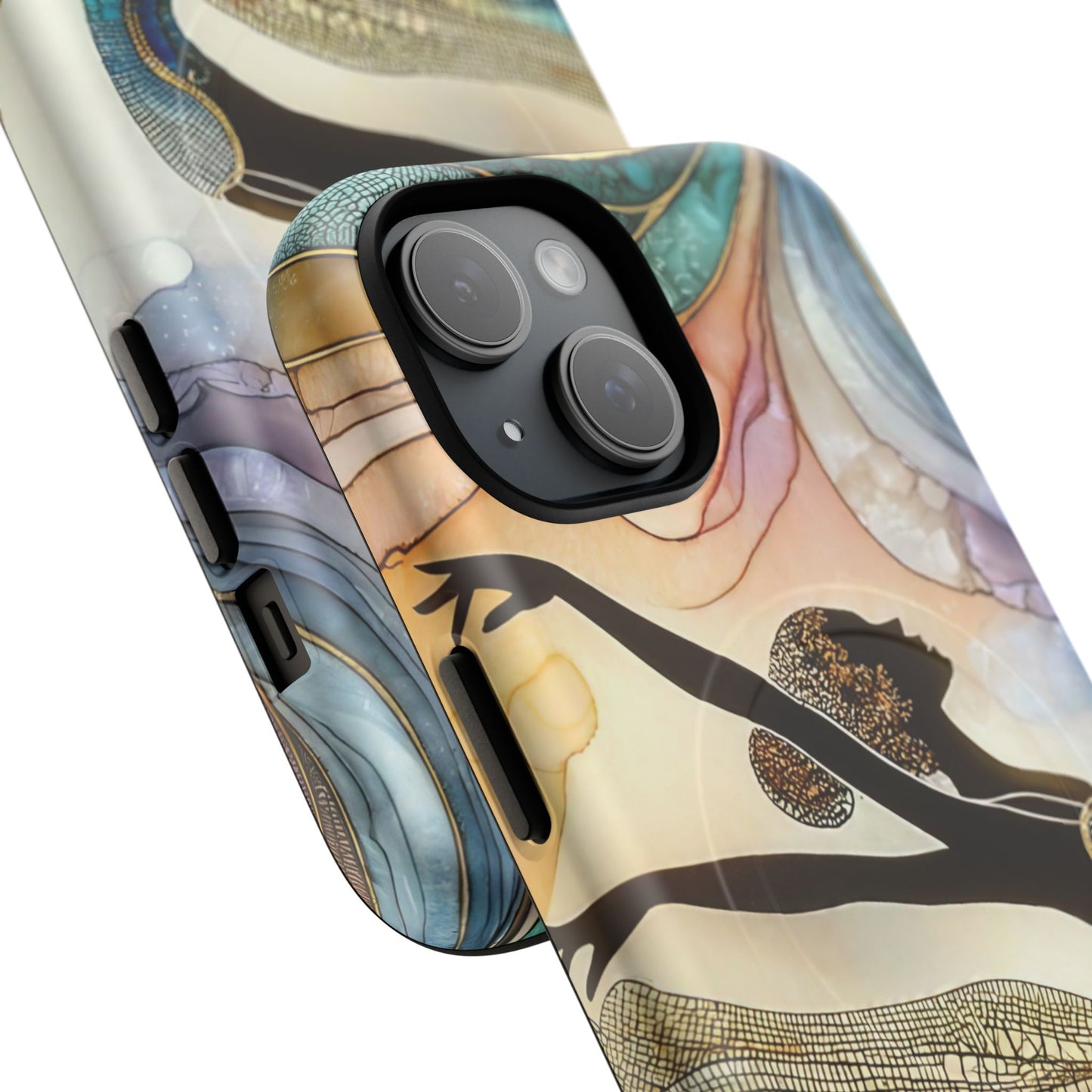 Artistic iPhone Case with Dancer Design, Tough Magnetic Case, Unique Gift for Dancers, Colorful iPhone Cover, Stylish Accessory.