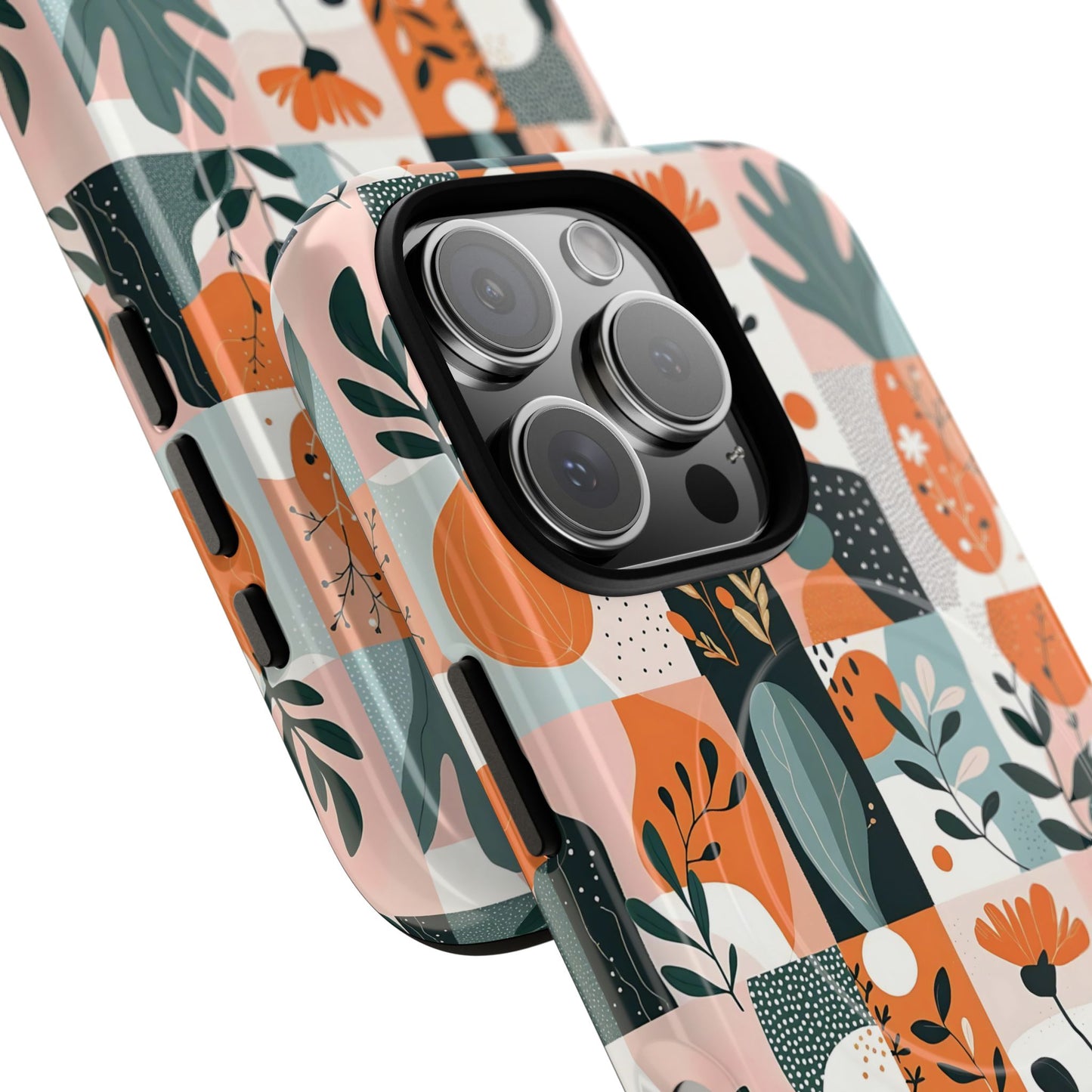 Botanical Bliss Tough Magnetic Phone Case, Durable Phone Cover, Gift for Her, Stylish Tech Accessory, Fall Vibes, Trendy Mobile Case
