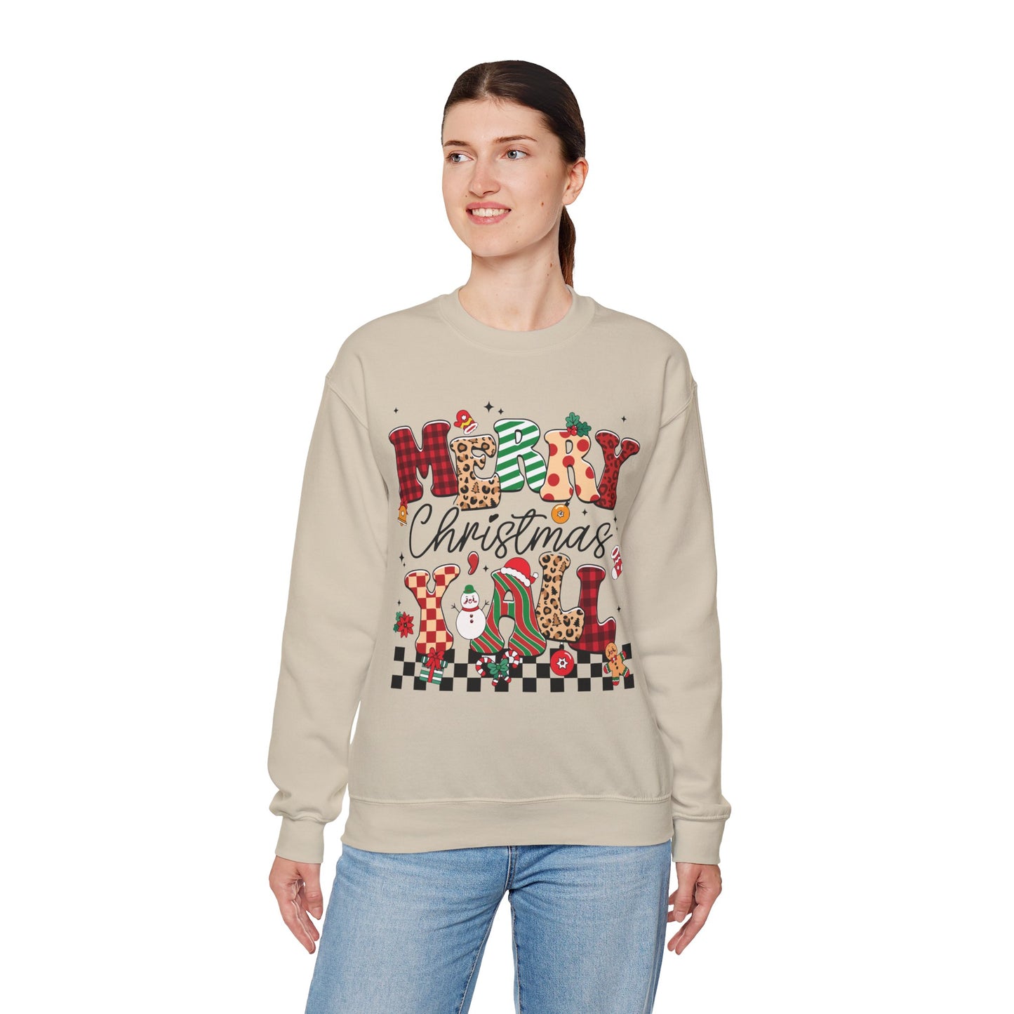 Merry Christmas Unisex Heavy Blend™ Crewneck Sweatshirt