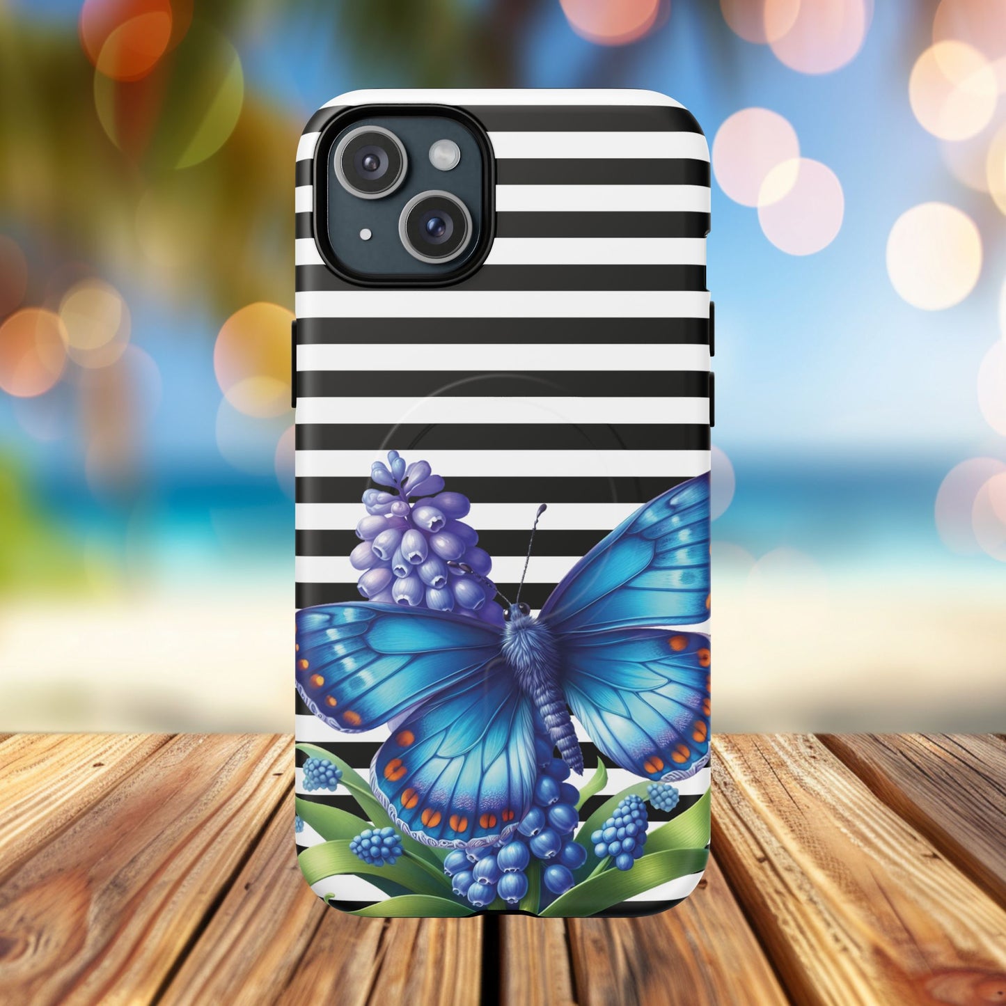 Midnight Bloom Tough iPhone Magnetic Cases - Floral, Stylish iPhone Cover, Gift for Her, Custom Mobile Case, Trendy iPhone Accessories