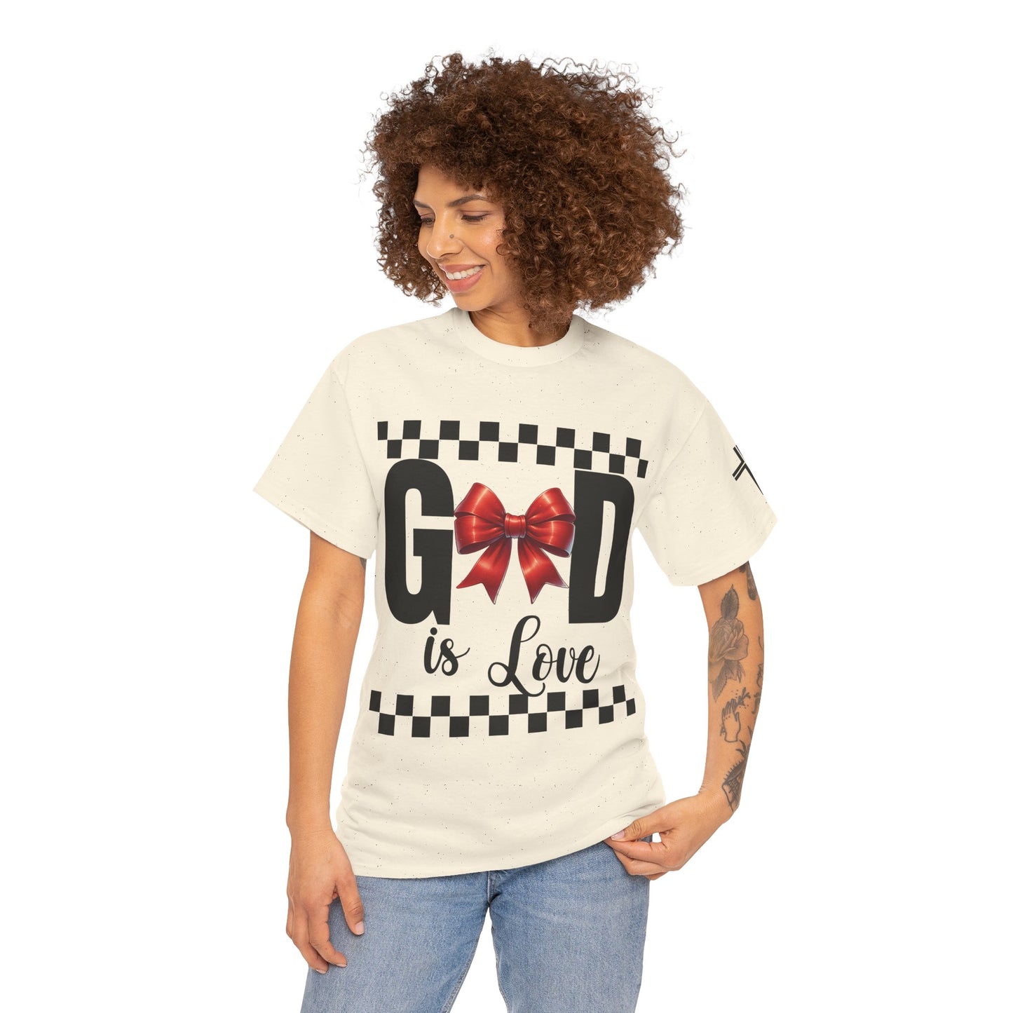 GOD is LOVE Charm Unisex Heavy Cotton Tee.