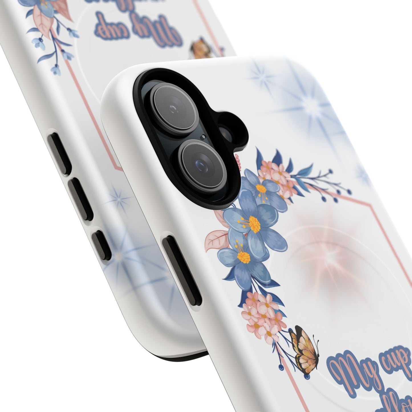 My Cup Overflows Psalm 23:5 | Inspirational Gift, Tough iPhone Magnetic Case | Scripture, Bible Verse, MagSafe® iPhone® Tough Case, iPhone 14, iPhone 15, iPhone 16, Pro, Pro Max, Plus