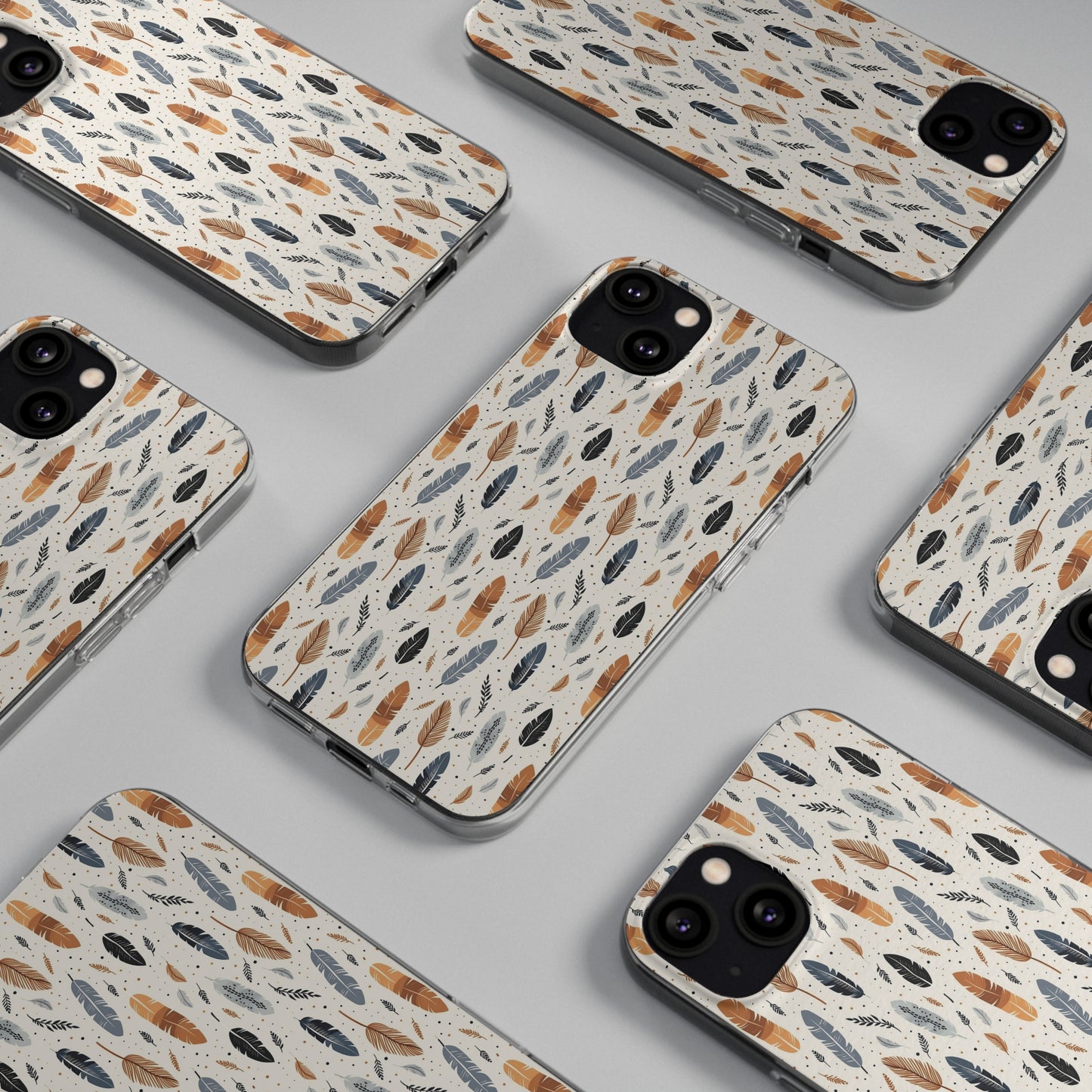 Whispering Feathers Soft iPhone, Google and Samsung Cases