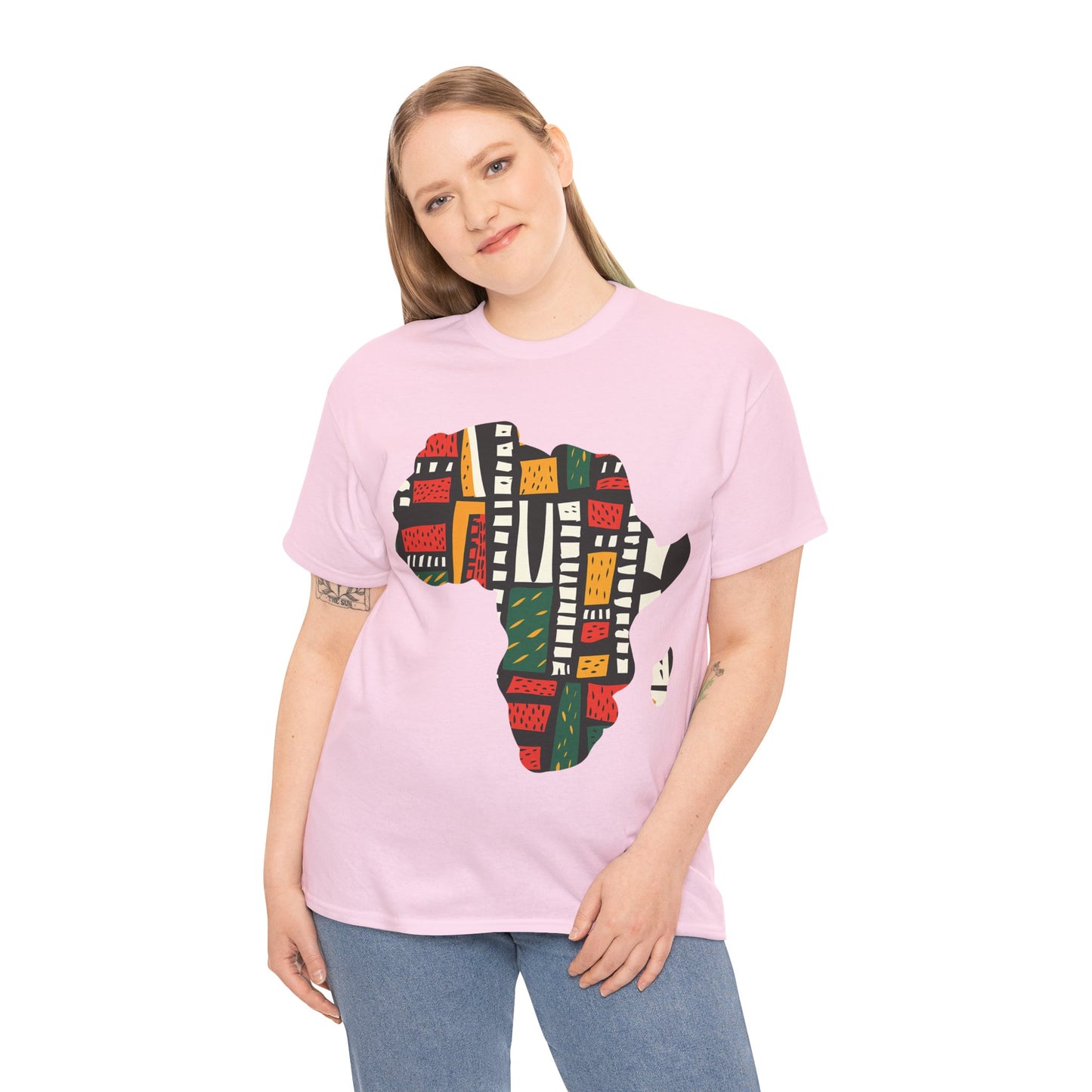 Tribal Harmony Africa Unisex Heavy Gildan Cotton Tee.