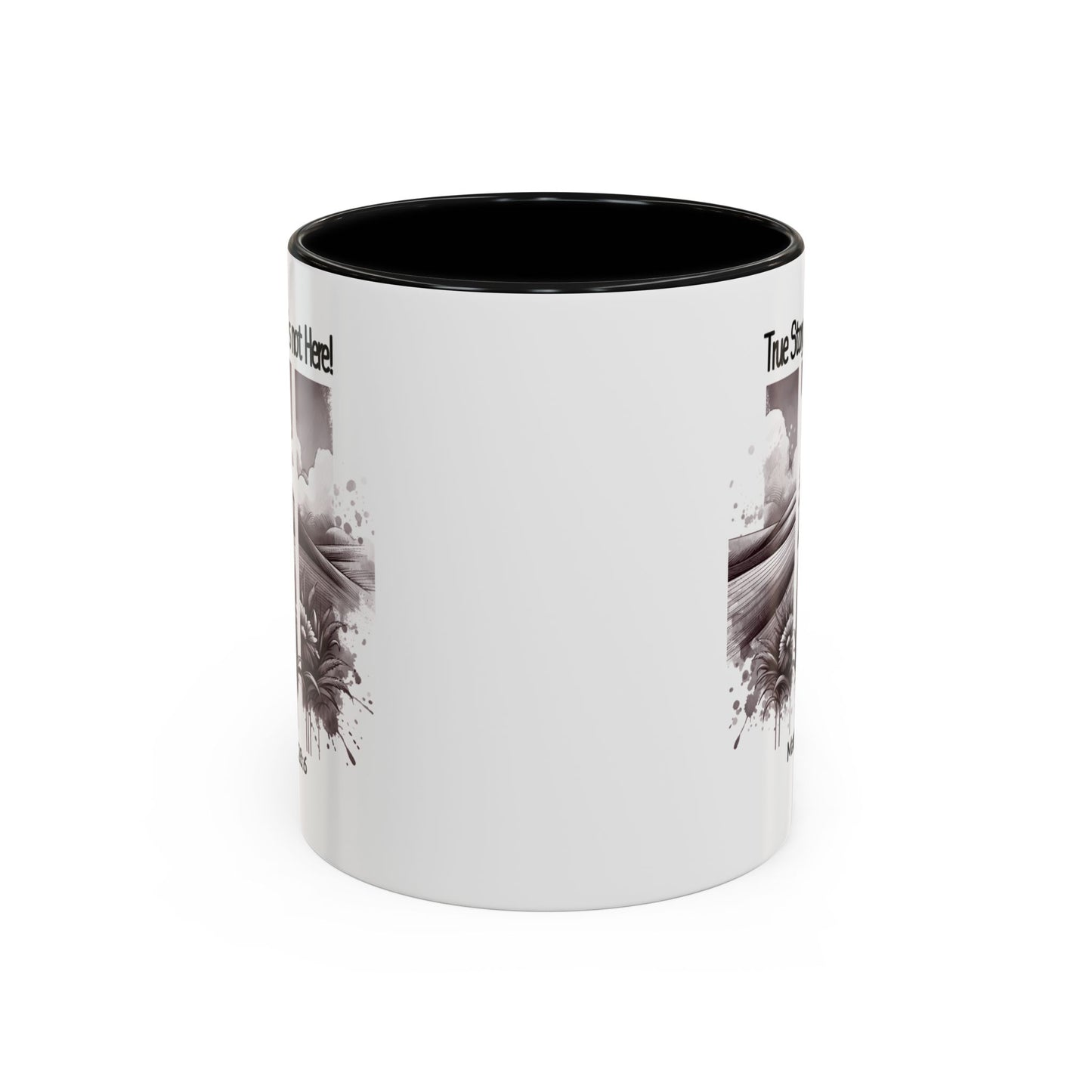 Inspirational Accent Coffee Mug - True Story, He's Not Here (Matthew 28:6) 11oz/ Faith Gift