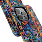 Psychedelic Visions Tough iPhone Magnetic Case - Unique Art iPhone Cover