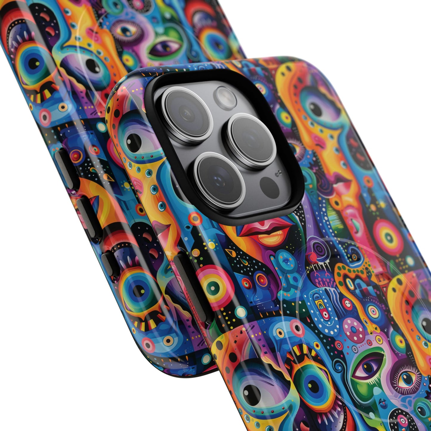 Psychedelic Visions Tough iPhone Magnetic Case - Unique Art iPhone Cover