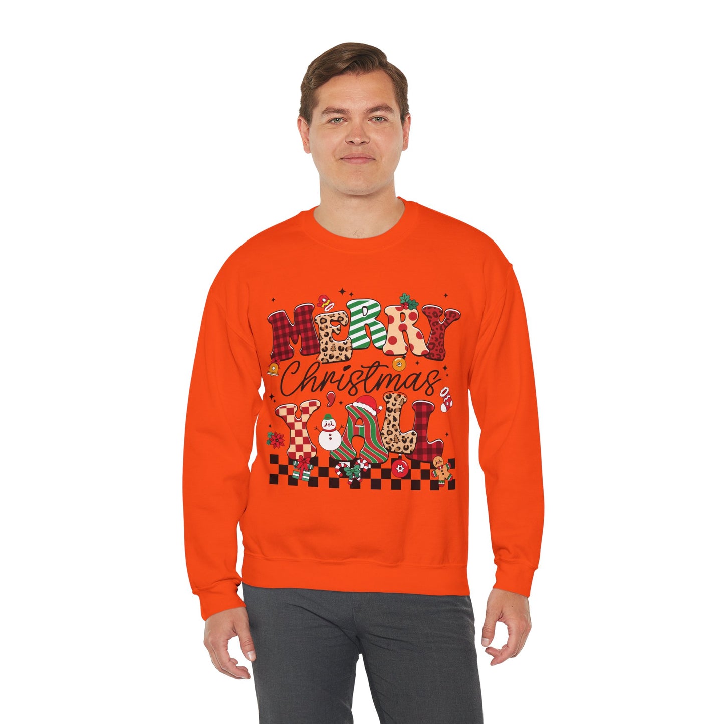 Merry Christmas Unisex Heavy Blend™ Crewneck Sweatshirt