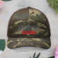 Camouflage Embroidered Trucker Hat with 'ELOHIM, GENESIS 1:1', Casual Style Hat, Adjustable, Unisex, Perfect Gift for Outdoors, Festivals, Daily Wear.