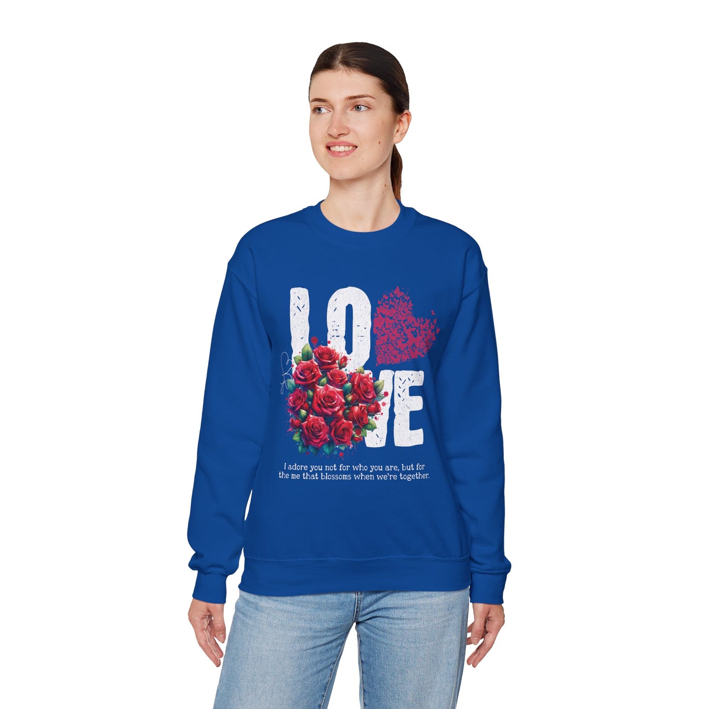 LOVE Always Unisex Heavy Gildan Blend™ Crewneck Sweatshirt.