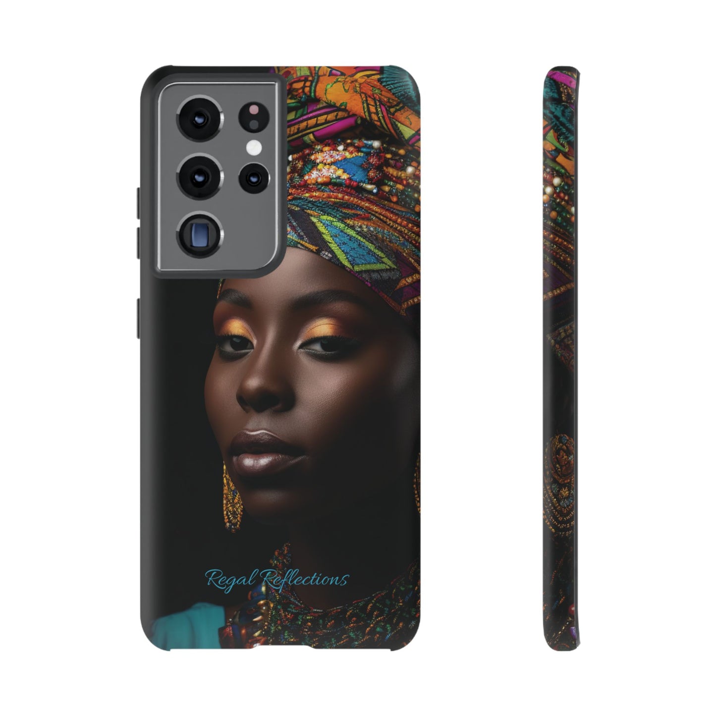 Regal Reflections: African Majesty Samsung Tough Phone Cases