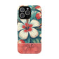 Tough Floral Phone Case, Tropical Hibiscus Design, Gift for Her, Summer Accessory, Customizable Phone Cover