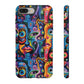Psychedelic Visions Colorful Art iPhone Case - Tough Cases with Vibrant Abstract Design