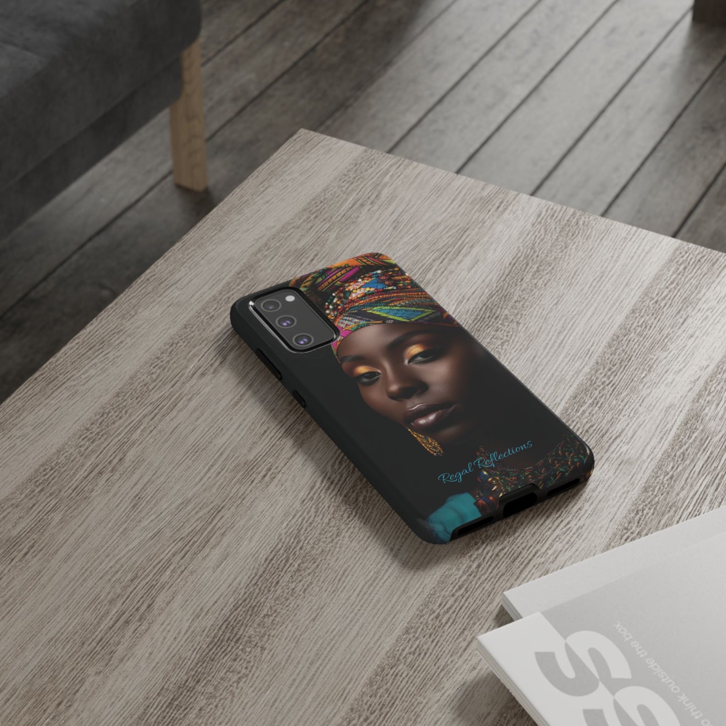 Regal Reflections: African Majesty iPhone, Samsung and Google Tough Phone Cases.