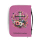 Personalized Floral Cross Bible Cover - Trust in the Lord Design| Baptism | Christening | Anniversary | Birthday Gifts.
