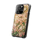 Floral Vintage Art Stained Glass Effect Nouveau Clear Magnetic Impact Case